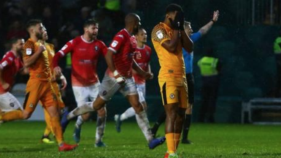 Newport County 1-2 Salford City: Exiles’ unbeaten home run comes to an end